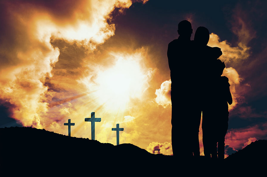 two people and crosses-Easter-Dr. Pamela Paul